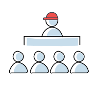 40 Members of staff and volunteers